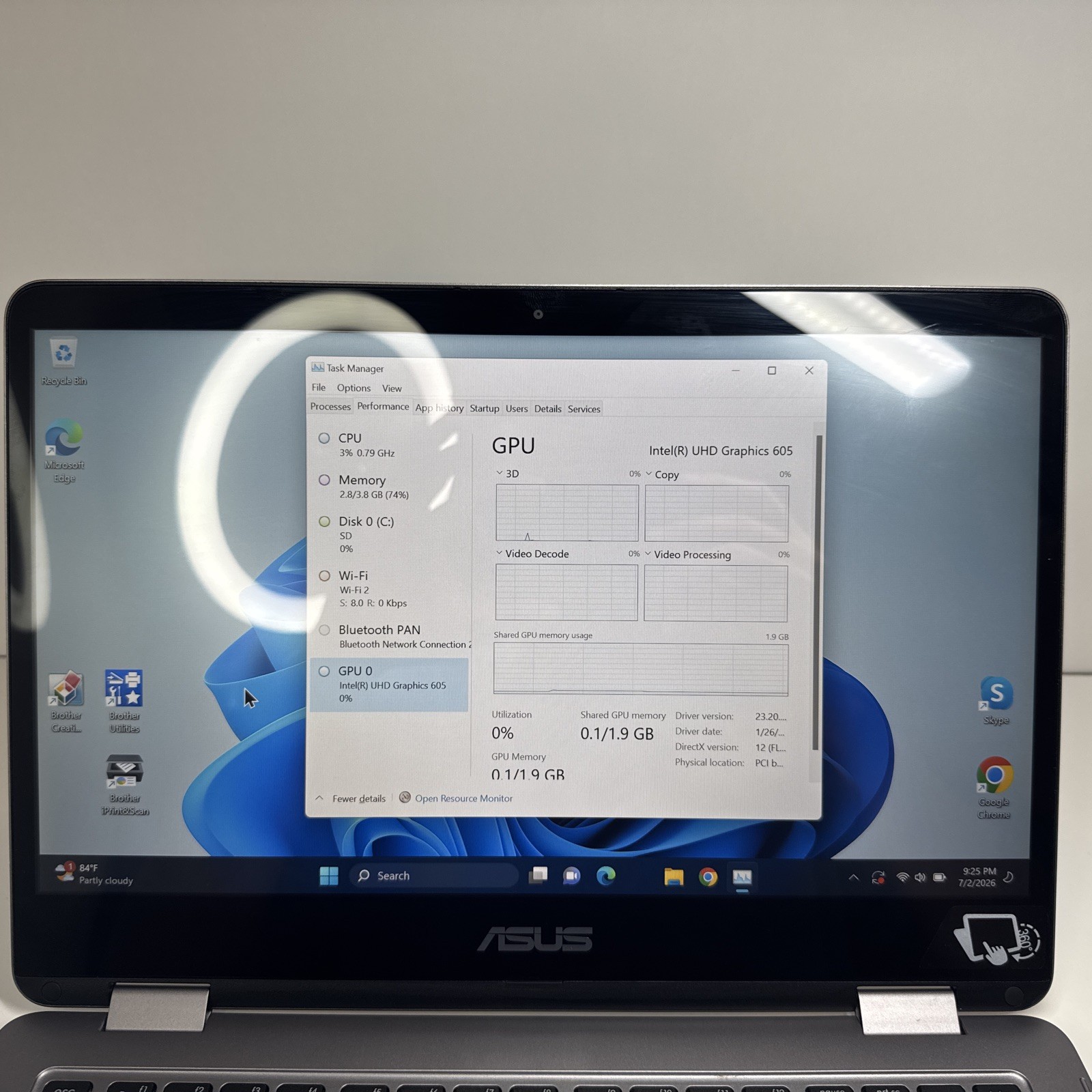 ASUS VivoBook Flip 14 TP401M 14″ Touch Screen Fold Laptop Win 11 Pro 64 GB SSD