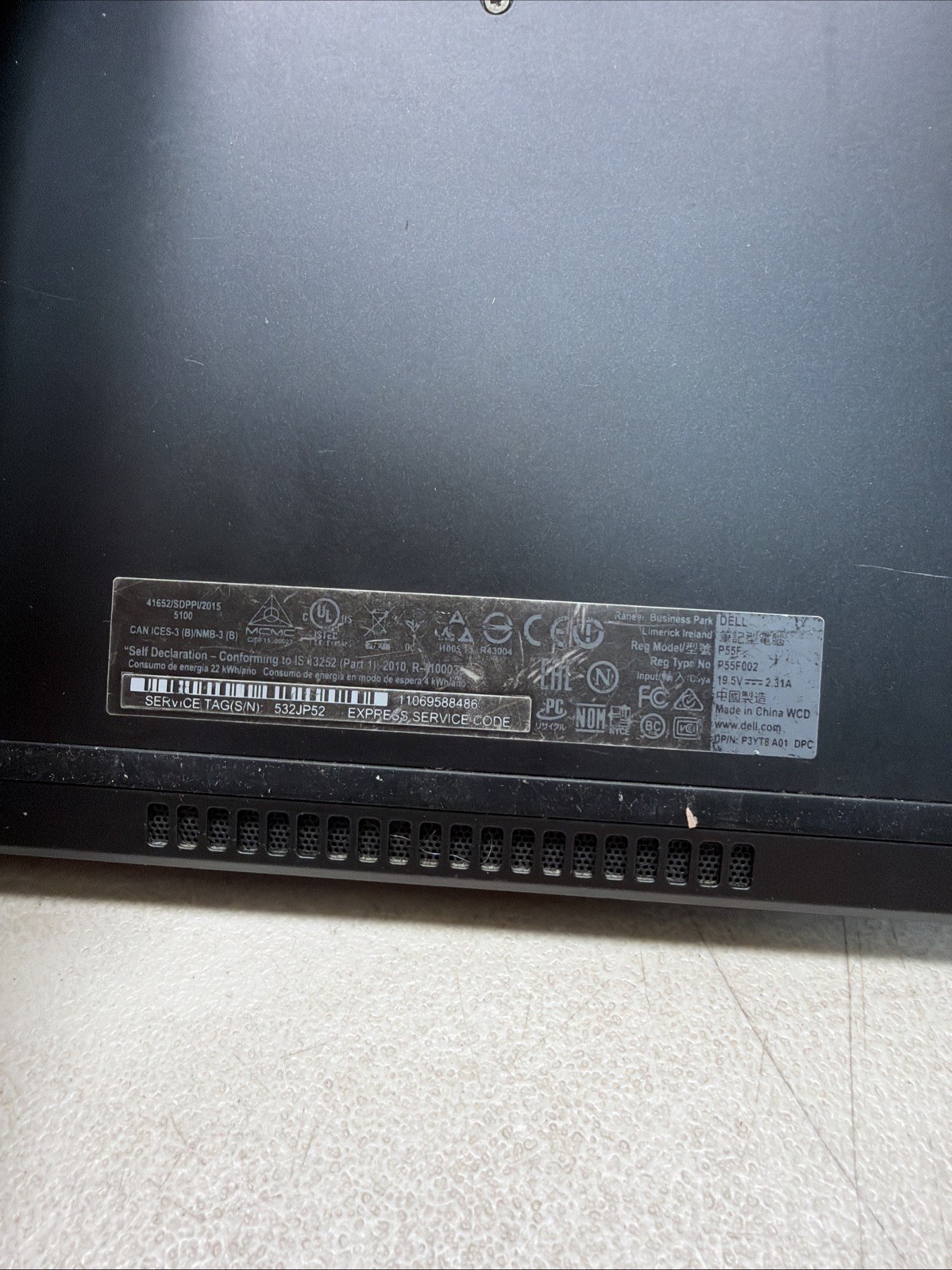 Dell Inspiron 15 7000 Laptop, Intel i5-6200U, 8GB RAM, 500GB HD, Win 10