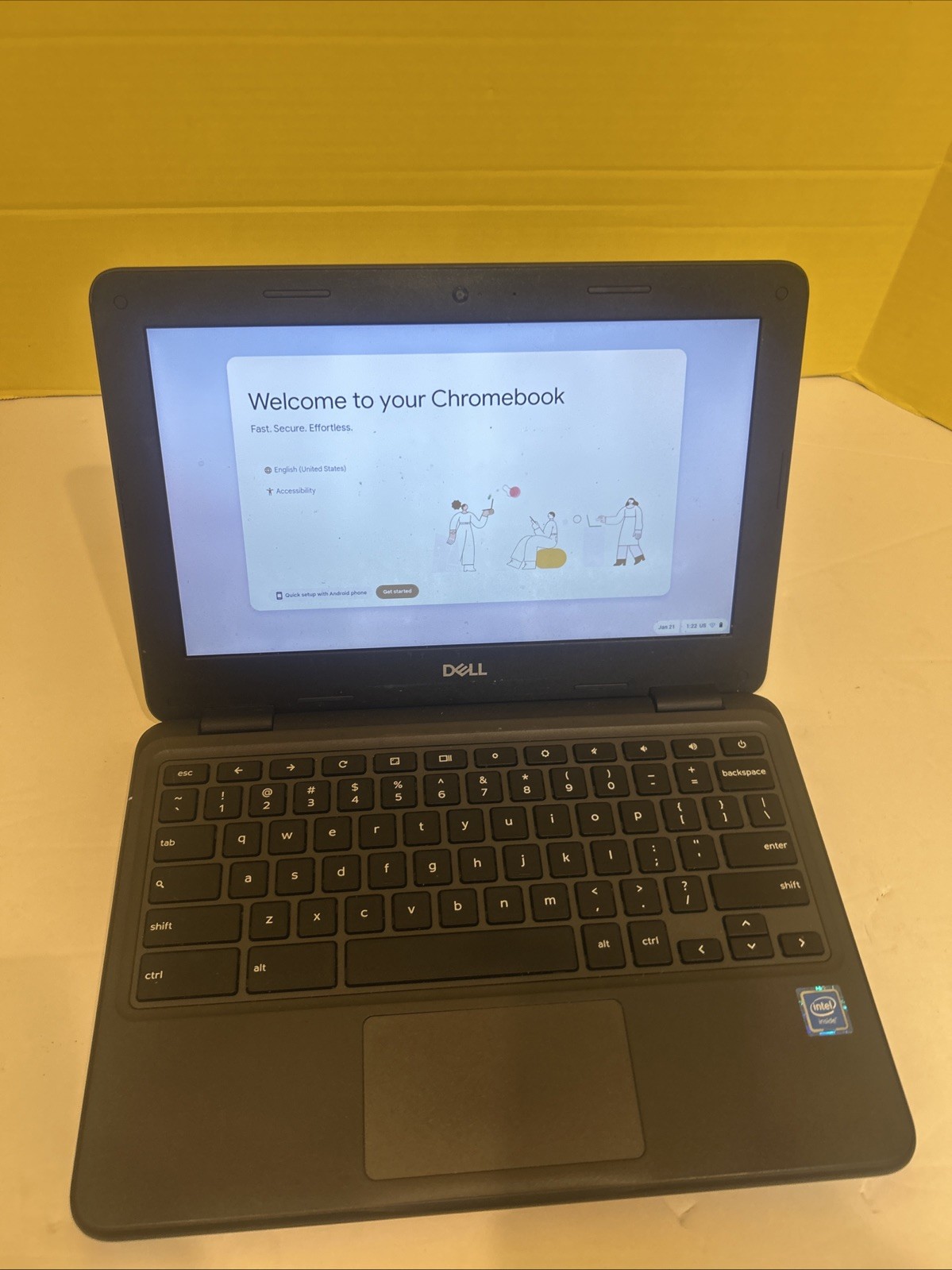 Dell Chromebook 3100 Touchscreen Bezel details Tested Working No Charger
