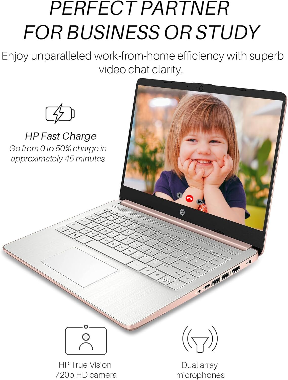 New HP Laptop 14″ HD Intel Celeron N4120 16GB RAM, 320GB Storage Windows 11 S