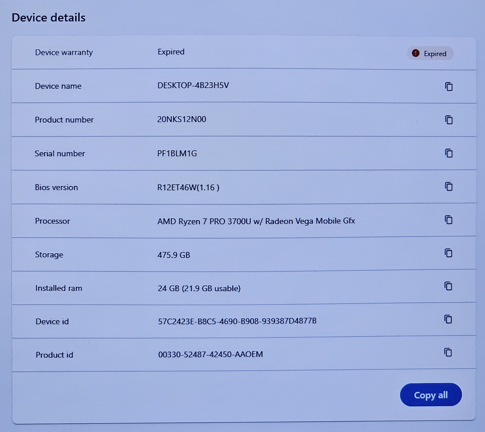 ThinkPad T495 Ryzen 7 Pro/ Radeon Vega Graphics 24GB RAM 512GB SSD WIN 11/Webcam