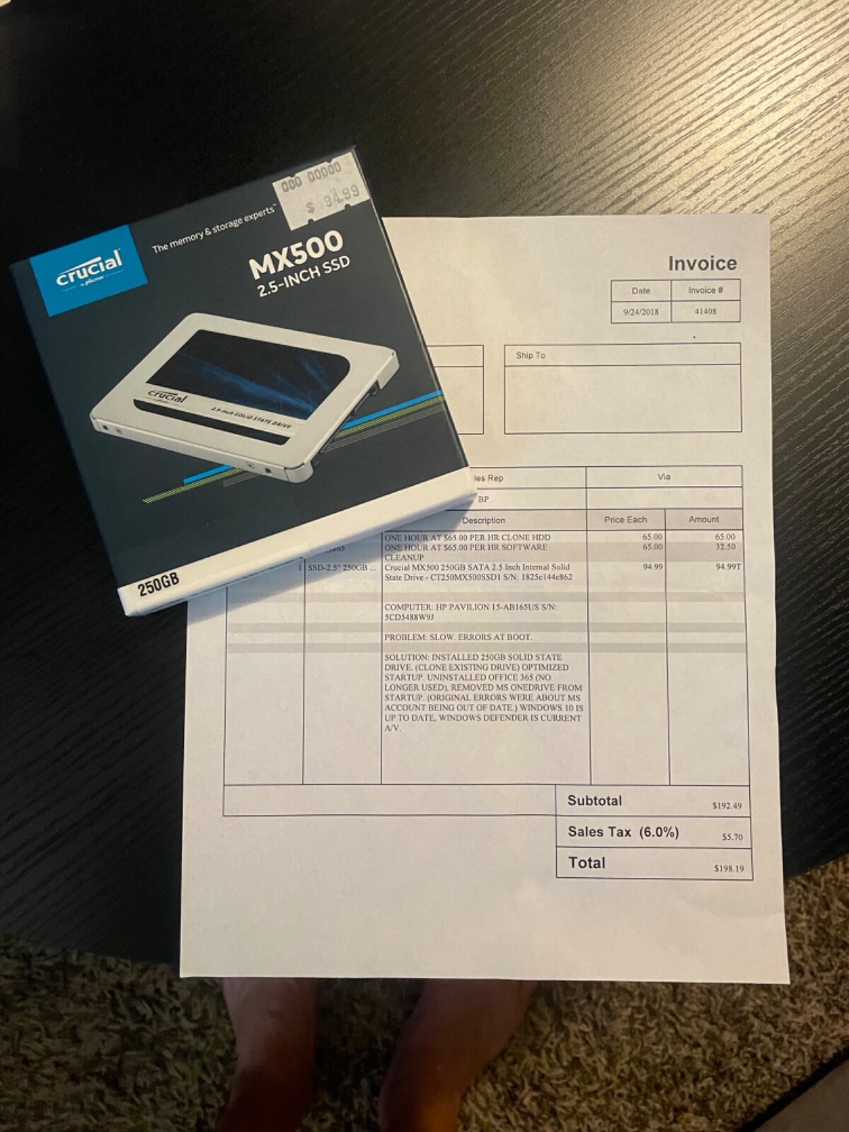 HP pavillion note book laptop