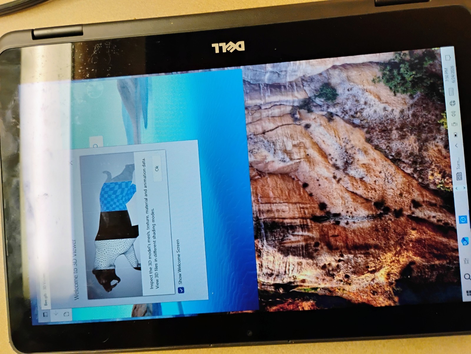 DELL INSPIRON PC Laptop /Tablet 2 in 1 Touch Scree , 5 CORES 2C ,216 m, 8gb ram