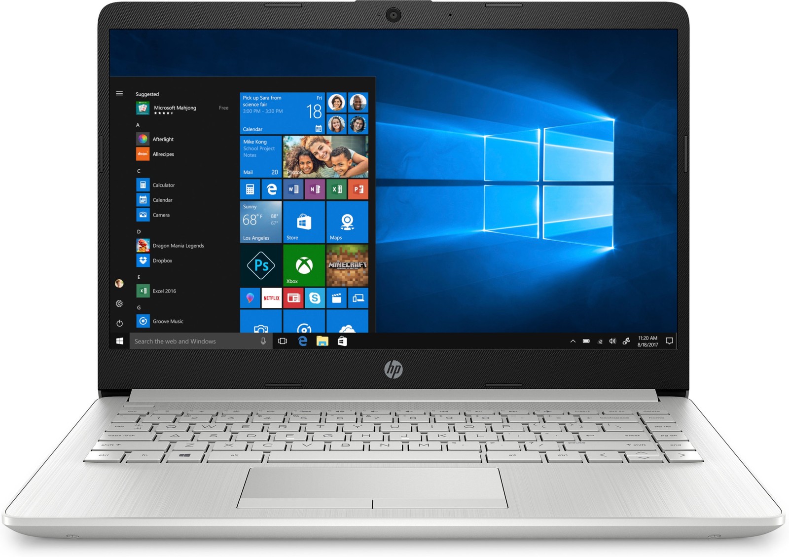 HP 14-dk1025wm 14″ AMD Ryzen 3 3250U 2.6 GHz 4GB DDR4 1TB HDD W11H Laptop SL