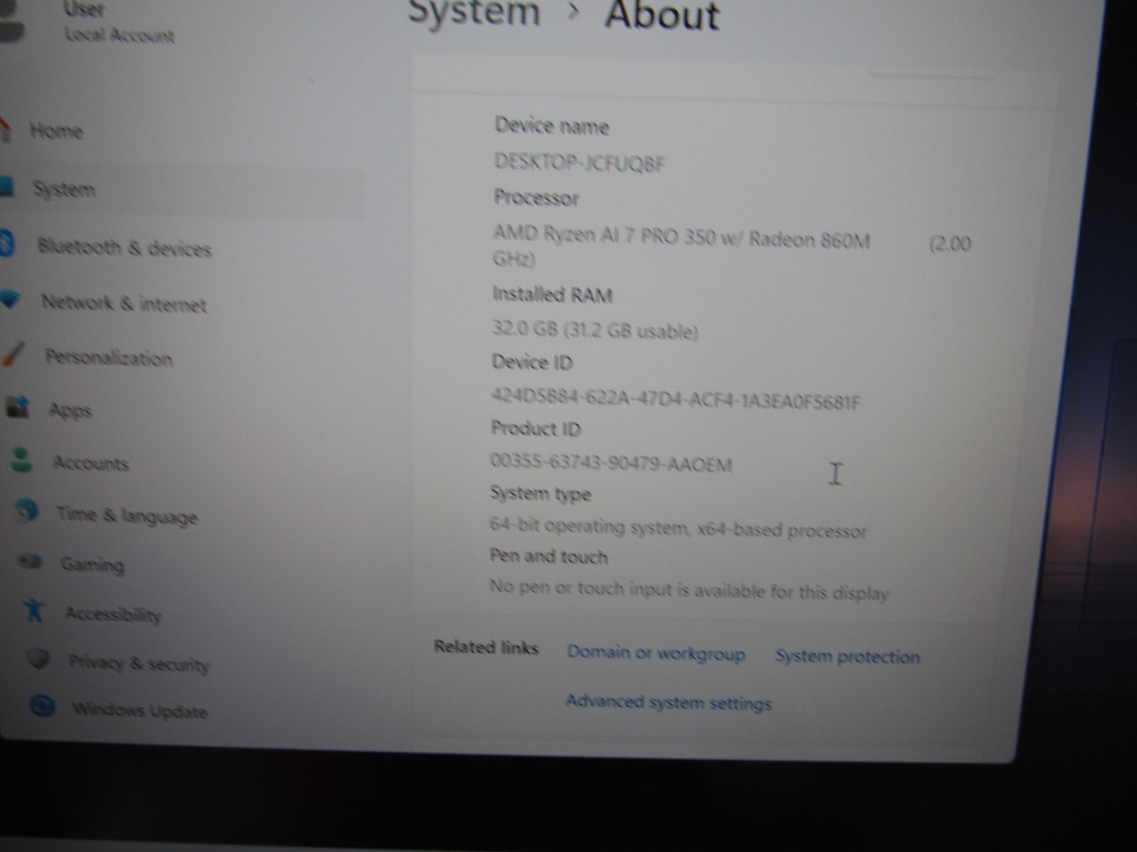 Dell Pro 14 Plus PB14255 Ryzen AI 7 PRO 350 32GB 512GB SSD 14″ FHD+ Non Touch