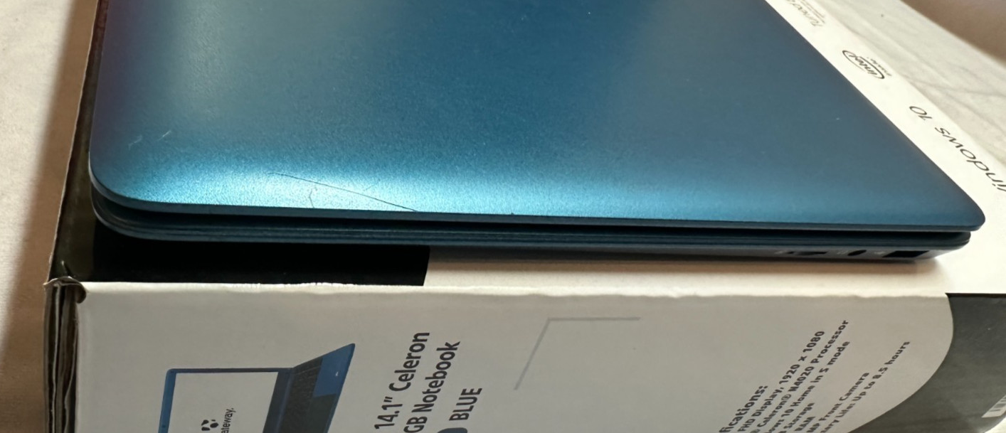 Gateway 14.1″ (64GB eMMC, Intel Celeron, 4GB RAM) Ultra Slim Notebook-USED/WORKS