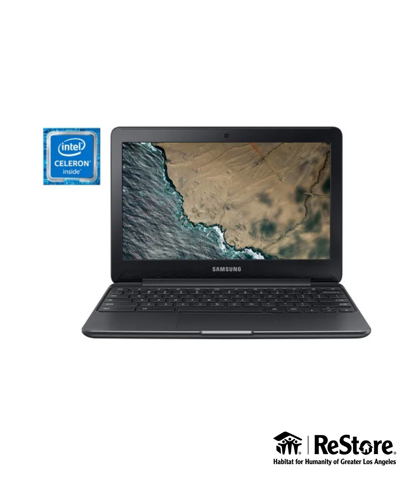 Samsung ChromeBook 3 11.6″ (16 GB, Intel Celeron, 1.60 GHz, 4 GB) Laptop – Black