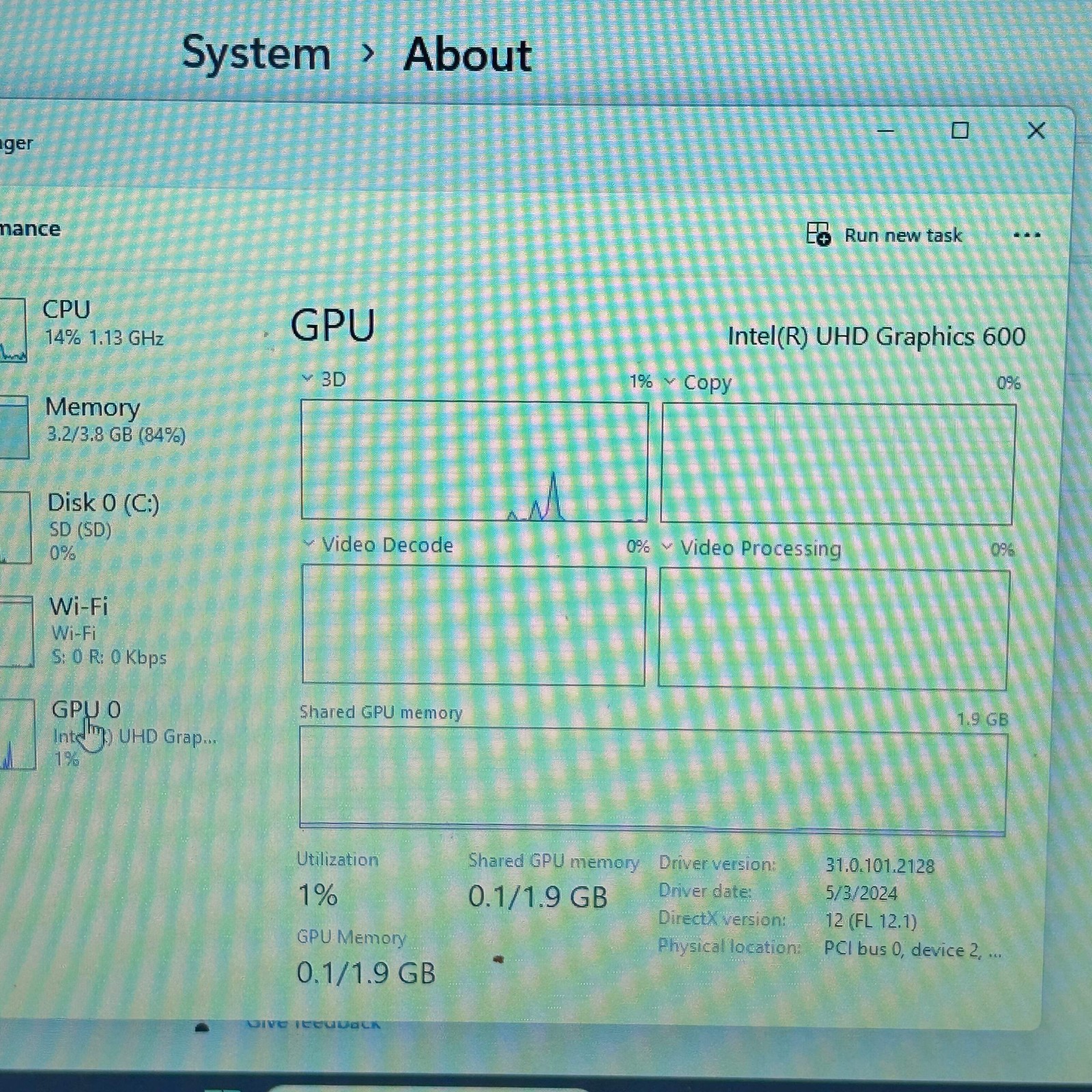 HP Laptop 14-CF2111WM Celeron N4120 1.10Ghz 8GB RAM 64GB SD(SD)