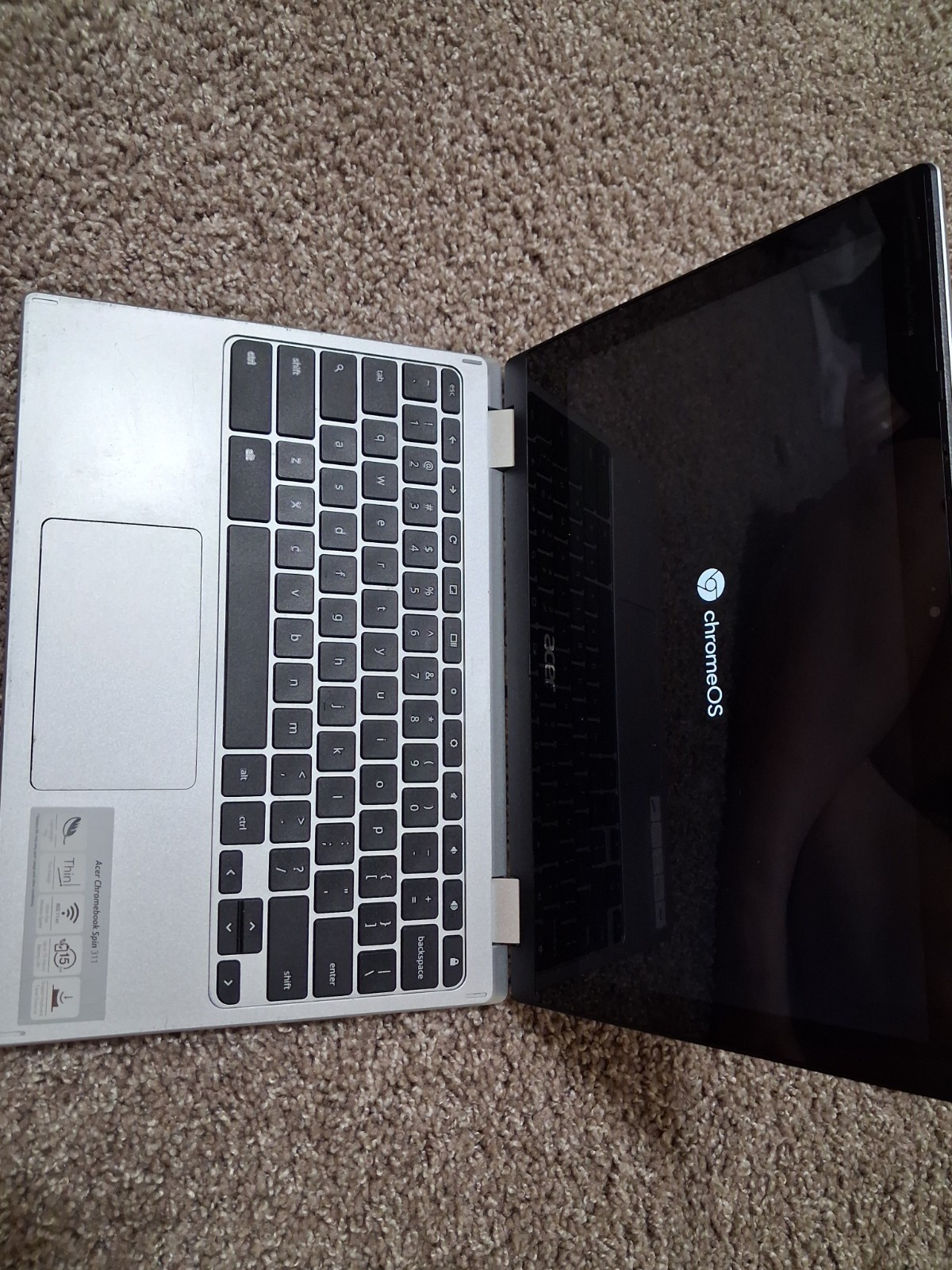 Acer Chromebook Spin 311 11.6in 2-in-1 Touchscreen 4GB 32GB eMMC Silver