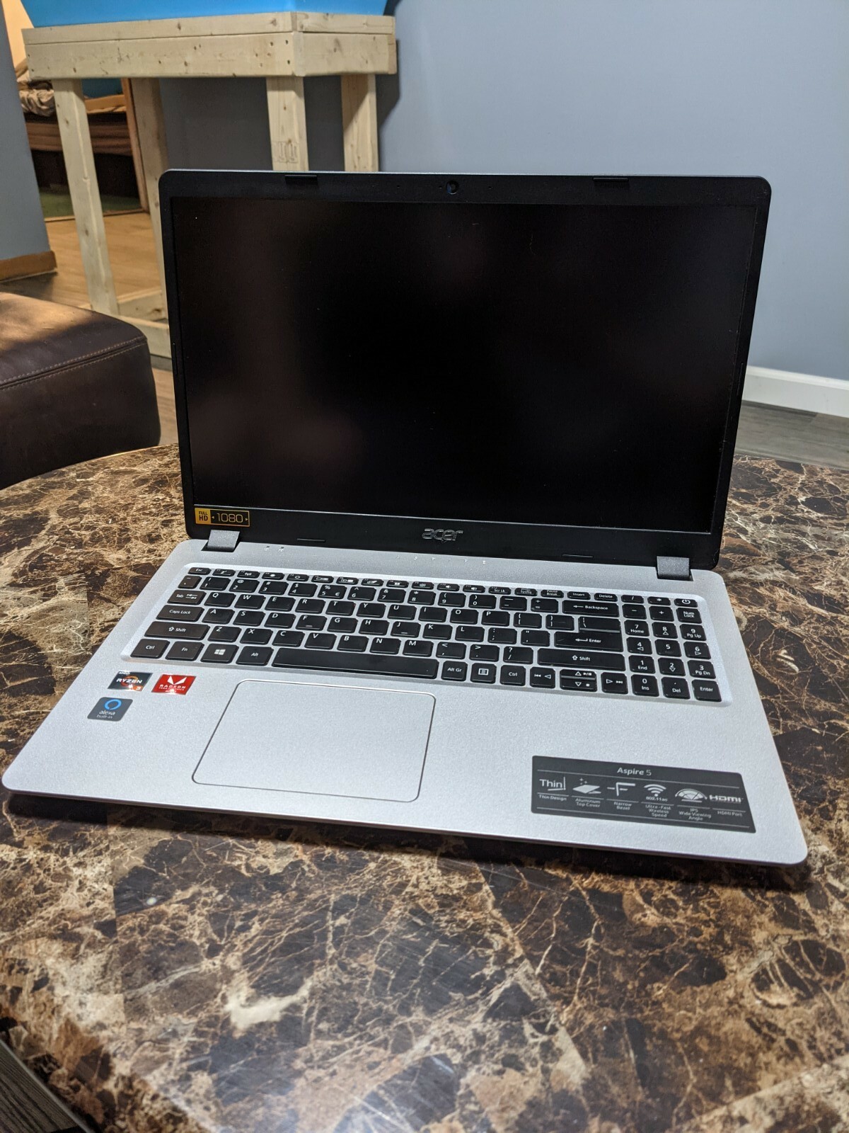 Acer Aspire 5 laptop AMD Ryzen 3 128GB SSD 4GB DDR4