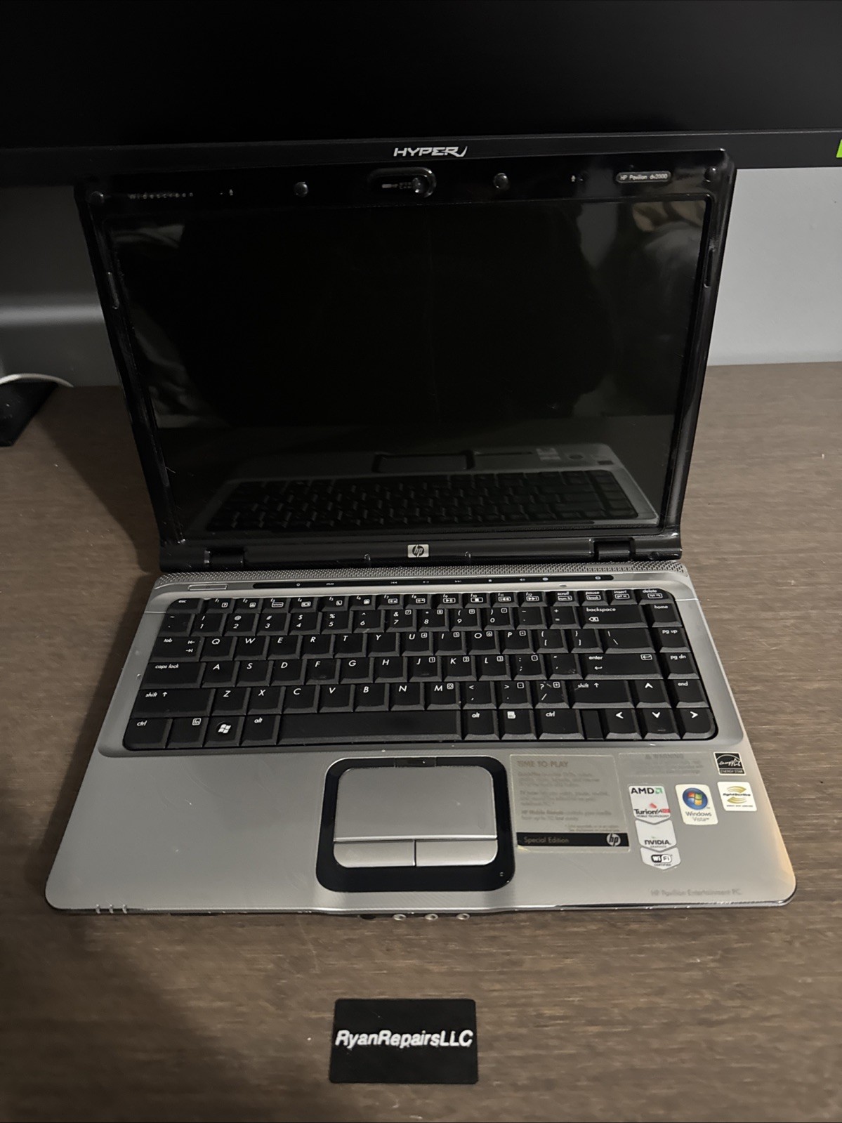 HP Pavilion dv2000 14.1″ Laptop AMD Turion NVIDIA for parts NO HDD READ!