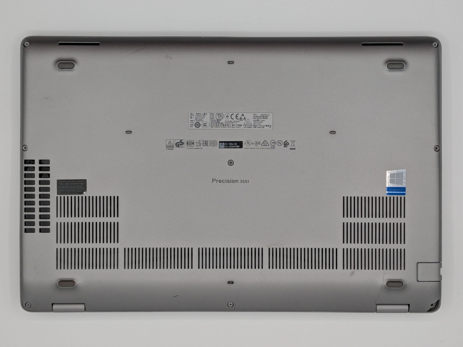 Dell Precision 3551 15″ FHD I5-10400H 512GB SSD 16GB W11P Quadro P620 *READ*