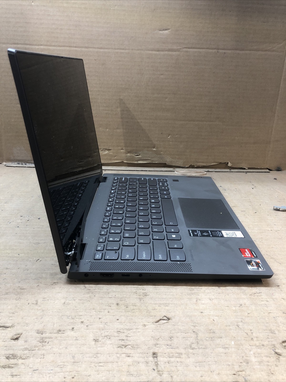 Lenovo ideapad 5, AMD Ryzen 7 5700U @1.8GHz, 8GB RAM, NO SSD/OS, For Parts