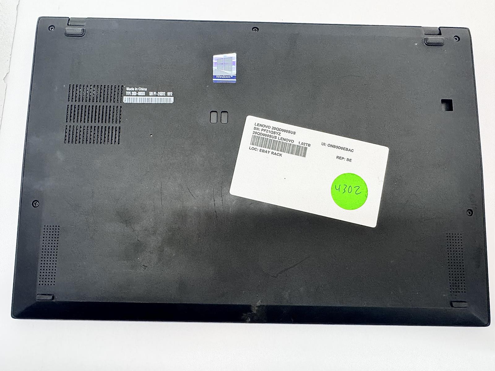 Lenovo ThinkPad X1 Carbon Gen 7, Intel Core i7-8665U @ 1.90GHz, 16GB, 1.02TB