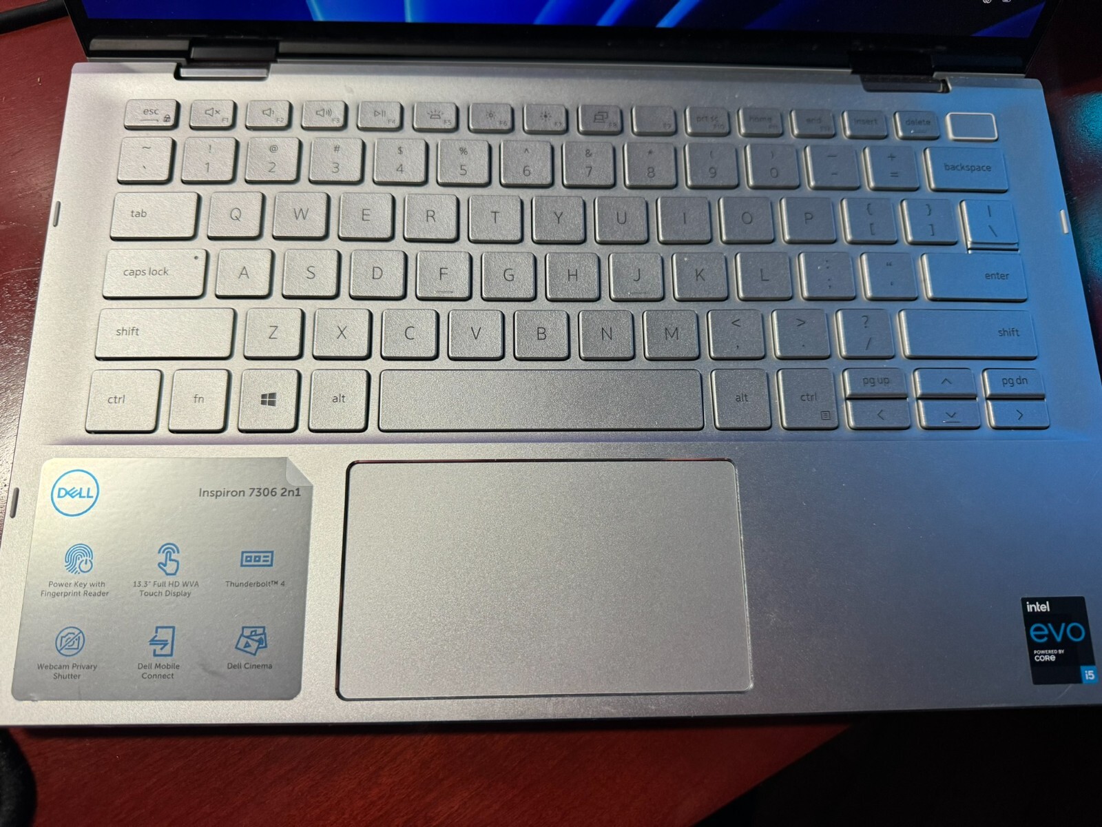 INSPIRON 13 7306 2-IN-1 I5-113G7 8GB 512GB NVME INTEL HD TOUCH WIN11