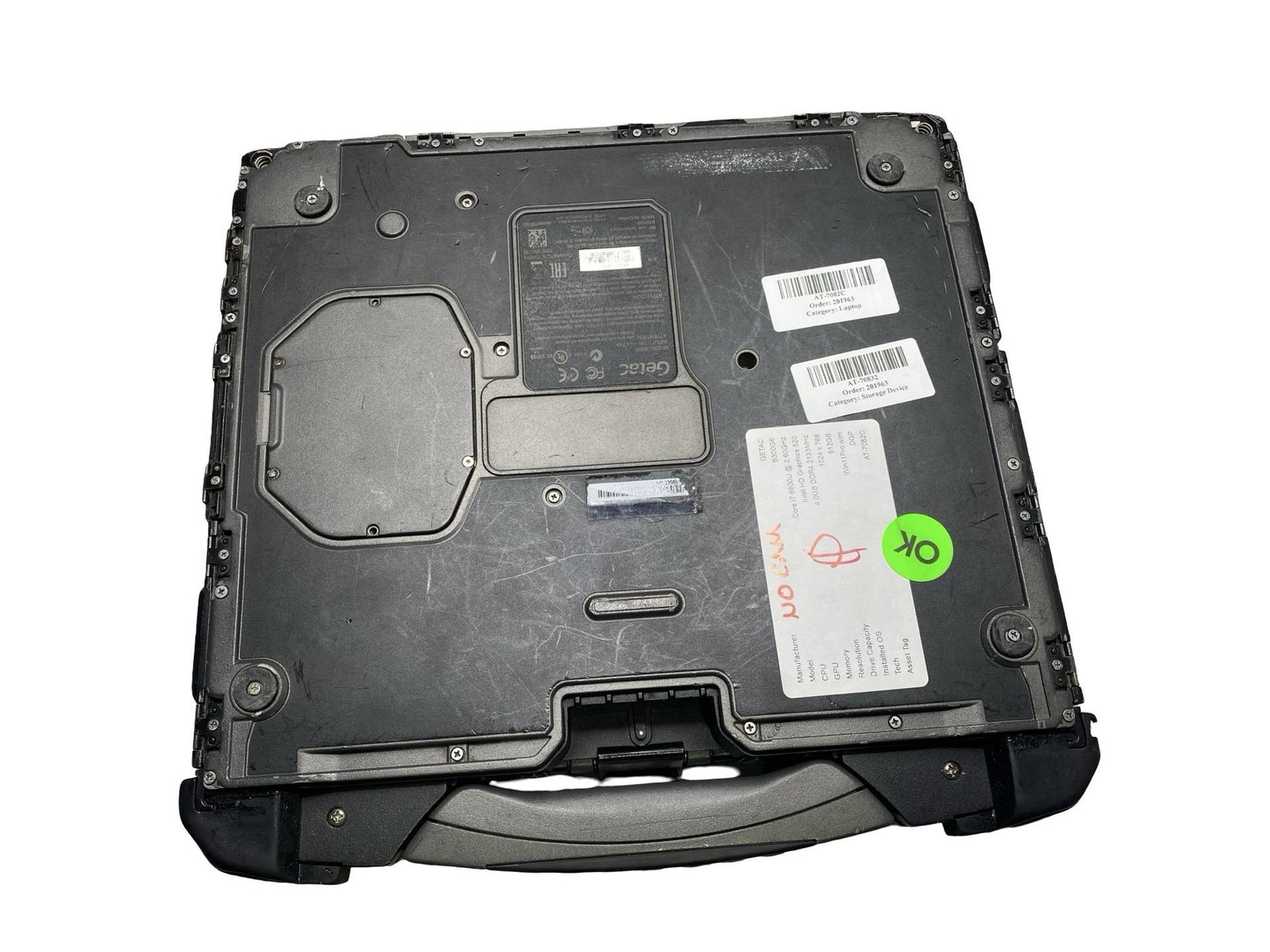GETAC B300G6 Core i7 6600U 4GB 512GB Win11Pro C4 F3