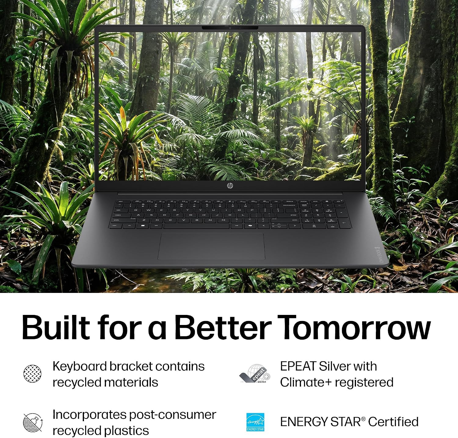 HP Omnibook 3 17.3 Inch Laptop PC, FHD Display, AMD Ryzen 3 30, 8 GB RAM, 512 GB