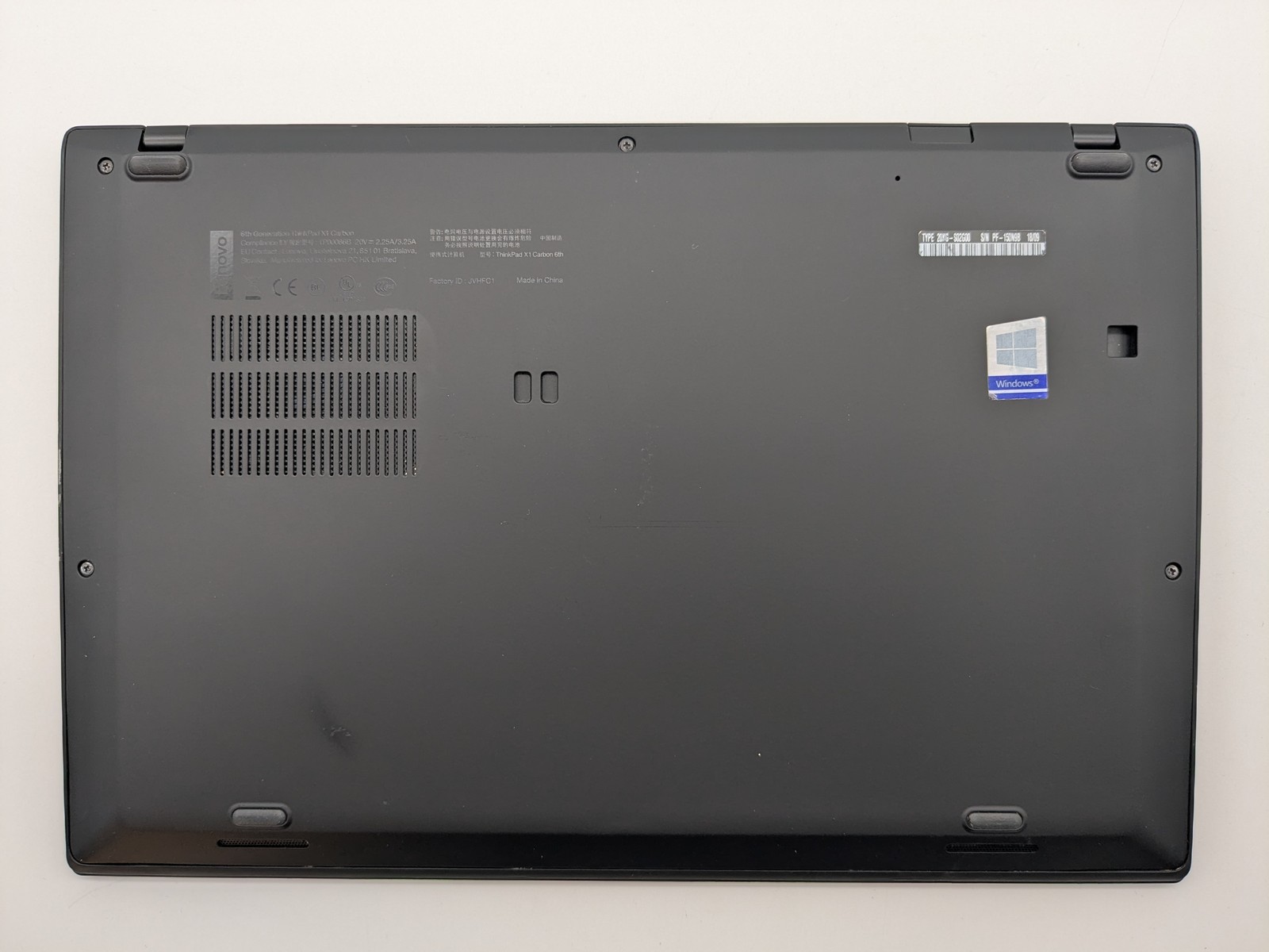 Lenovo ThinkPad X1 Carbon 6th Gen 14″ FHD I5-8350U 16GB Webcam Palmrest *READ*