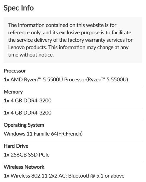 Lenovo ThinkPad L14 GEN 2 AMD RYZEN 5 PRO 5500U 256GB 14″ Win 11Fami