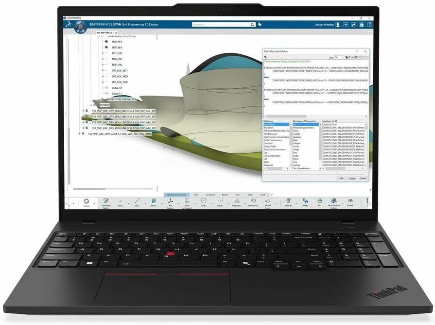 Lenovo 21RX000LUS ThinkPad P16s Gen 4 16″ Copilot+ PC Notebook – Black