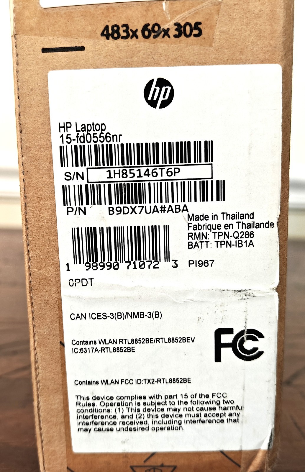 HP™ 15 Intel Core i5-1334U 15″ Laptop, 15-fd0556nr (8GB/512GB) Original Box, A+!