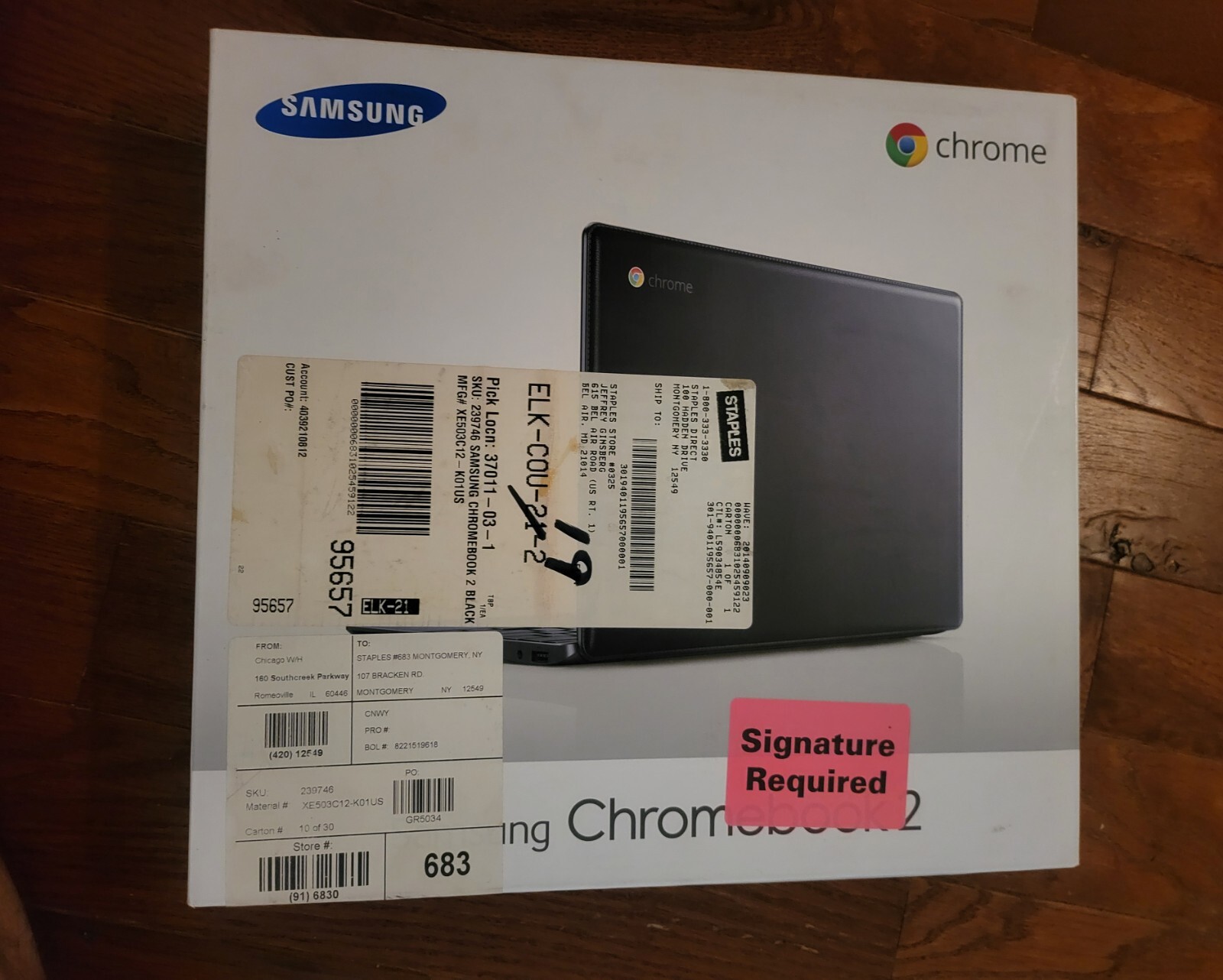 SAMSUNG XE503C12-K01US 11.6″ CHROMEBOOK 2 COMPUTER With Box Mouse Manual Charge