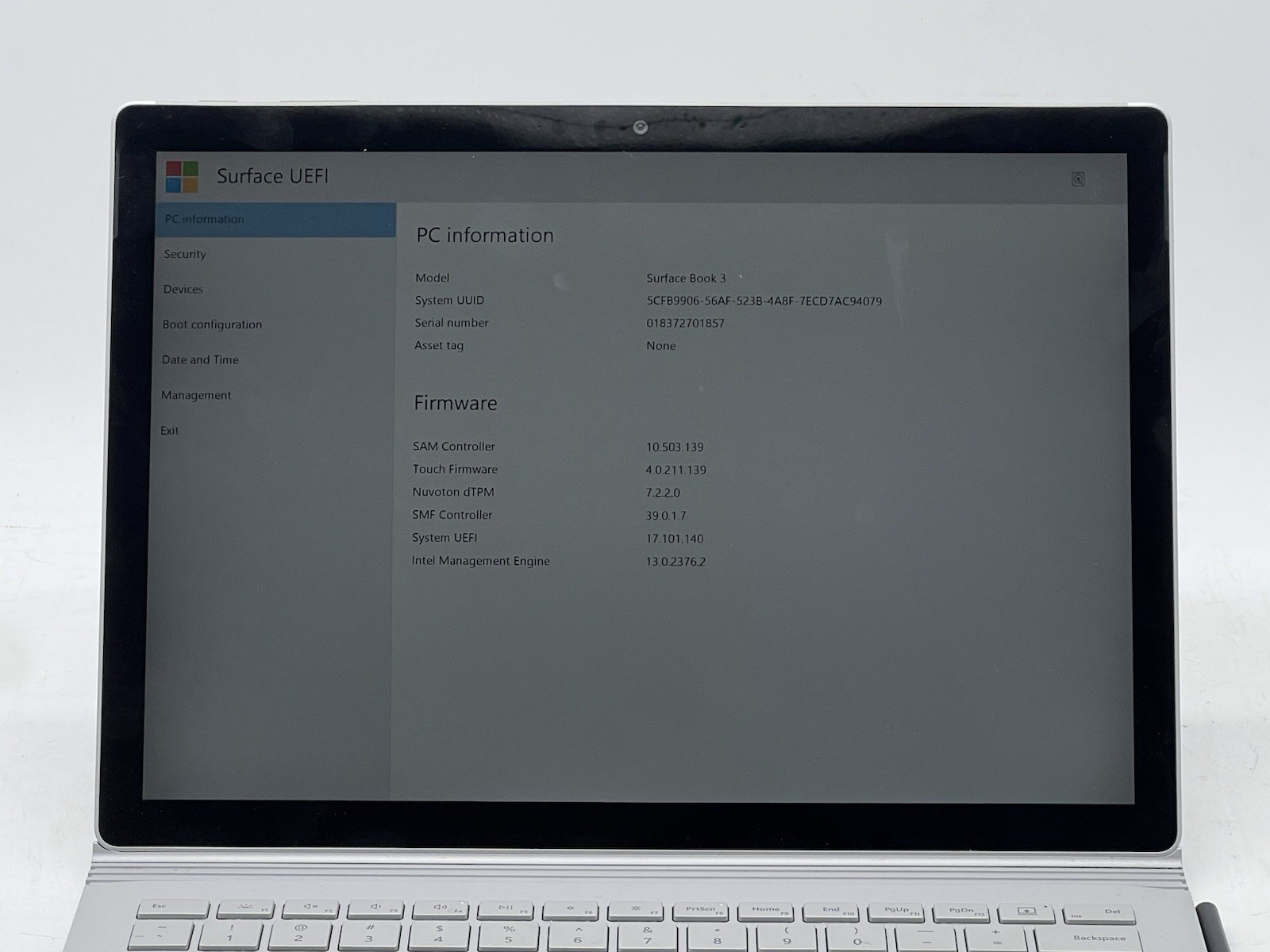 Microsoft Surface Book 3, Core i7-1065G7, 1.30GHz, 32GB, 512GB NVMe-No HDD/OS/AC
