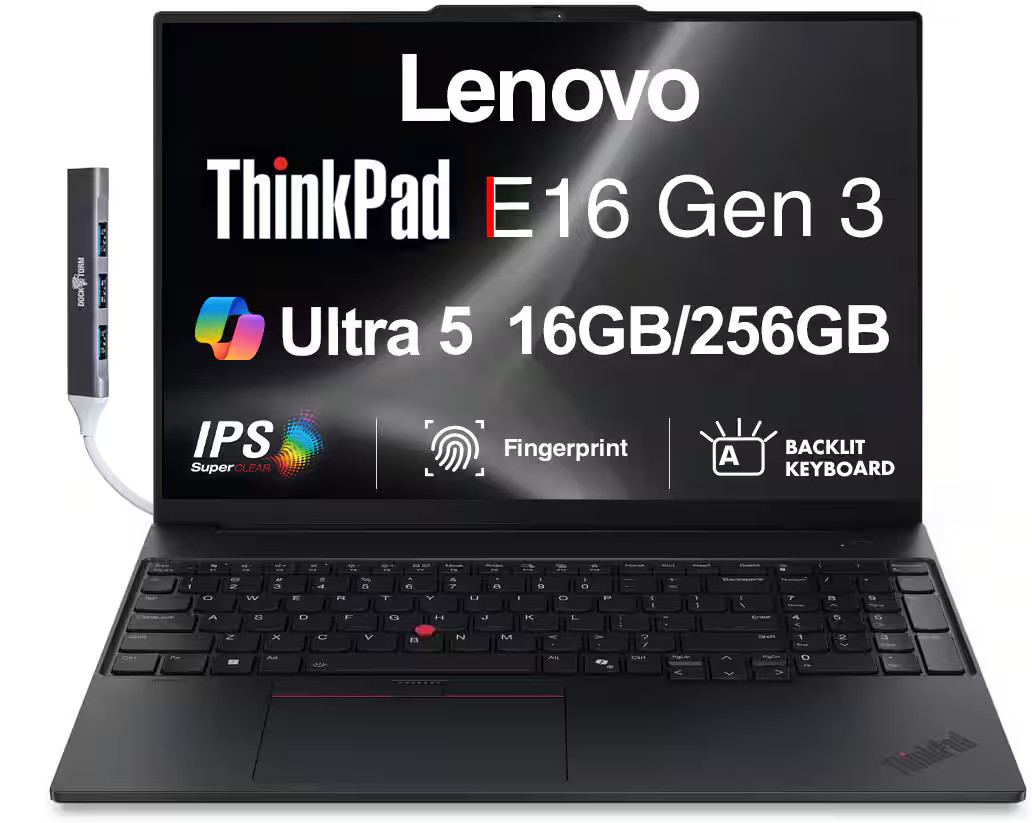 Lenovo – Upgraded – ThinkPad E16 16” Touchscreen Intel Ultra 5-225U 16GB DDR5