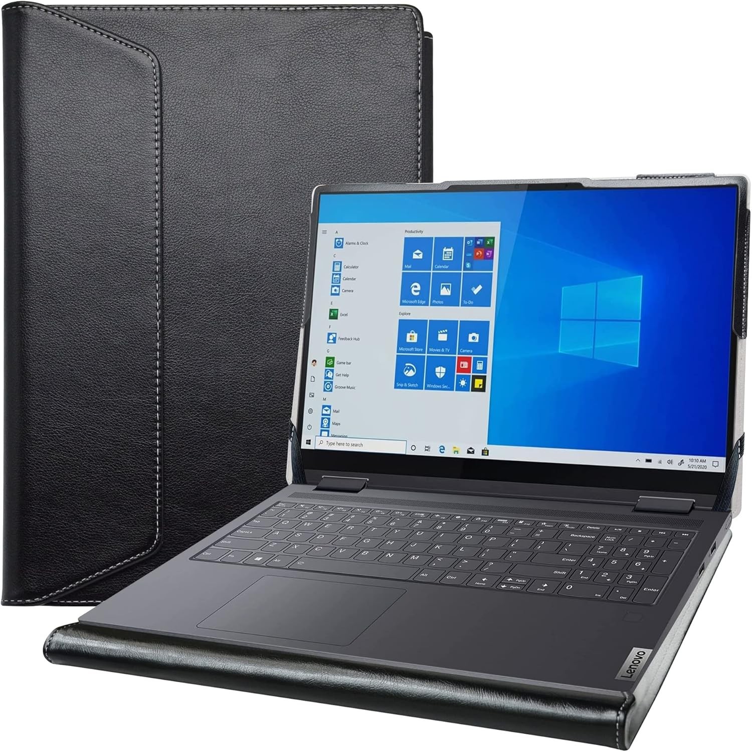 Protective Case for Lenovo Yoga 7i 2-in-1 16 Gen 9 & Yoga 7i 16 Gen 8, Black