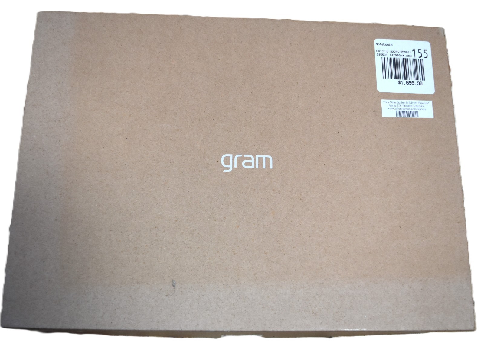 LG Gram thin and light 14 inch 2-in-1 touch 12th gen laptop in excellent cond