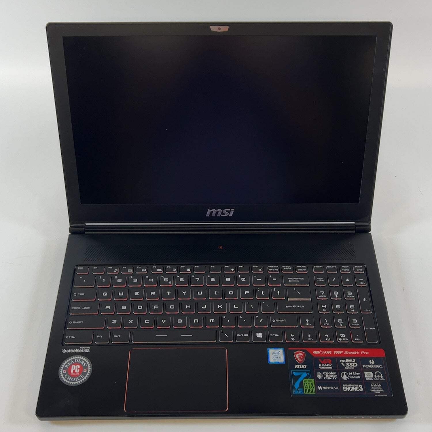 MSI Stealth GS63VR Pro MS-16K2 i7-7700HQ 32GB RAM 256GB SSD 480GB SSD GTX 1060
