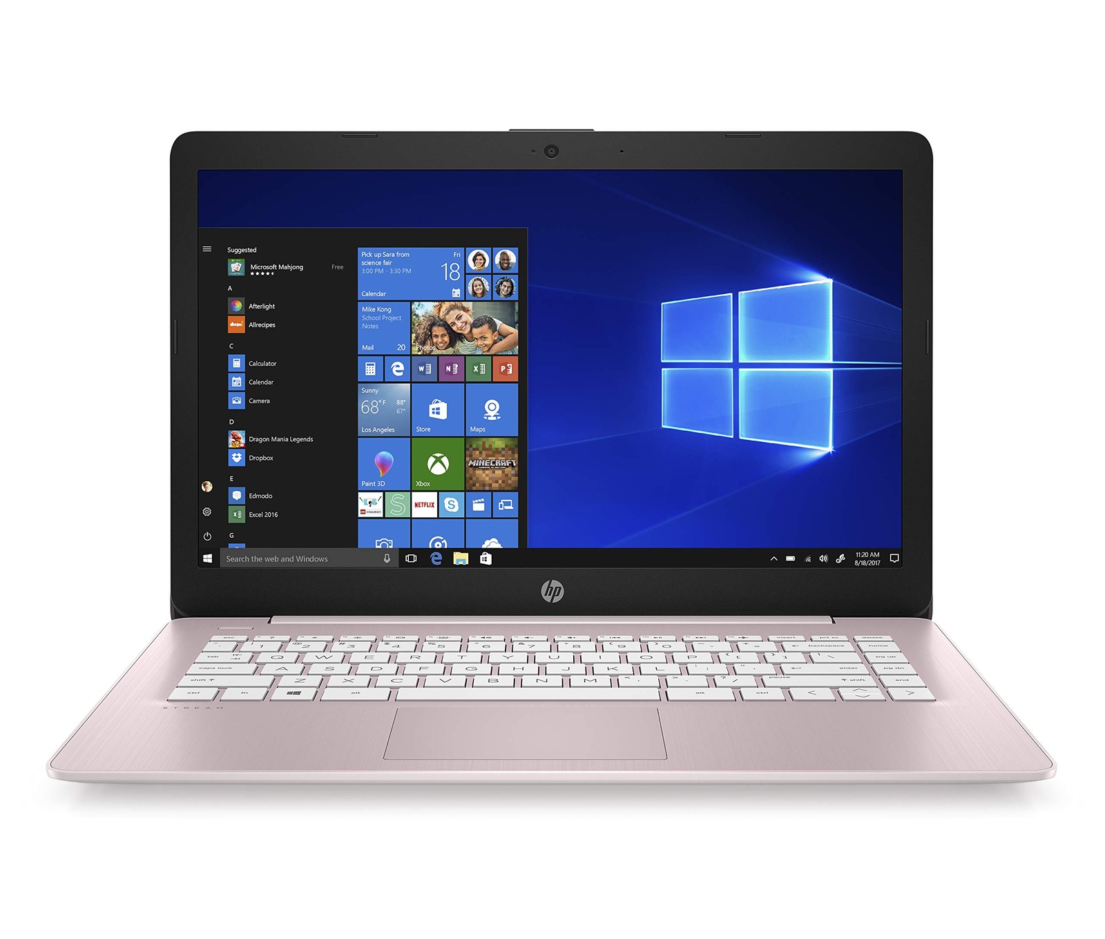 HP Stream 14-Inch Laptop AMD Dual-Core A4-9120E Processor 4 GB SDRAM 64 GB