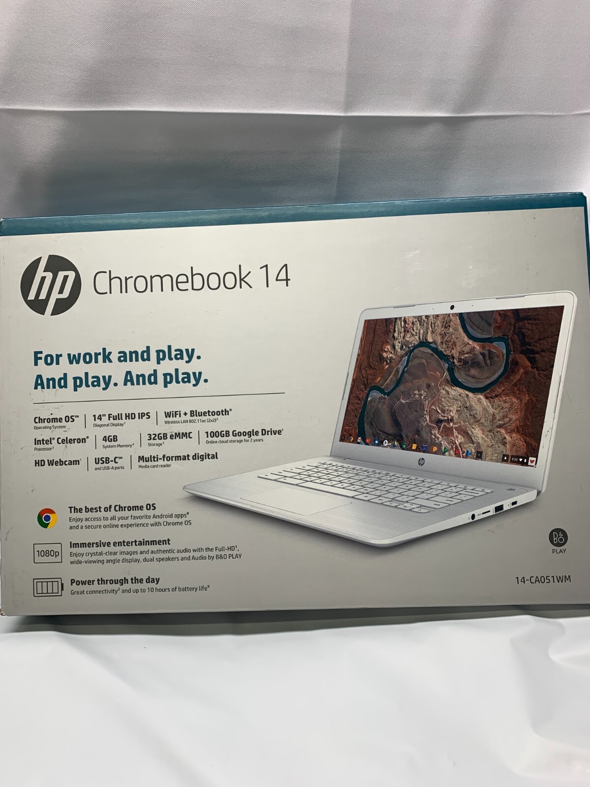 HP Chromebook 14-ca051wm 14 inch (32 GB, Intel Celeron N3350, 1.1GHz, 4GB SDRAM)