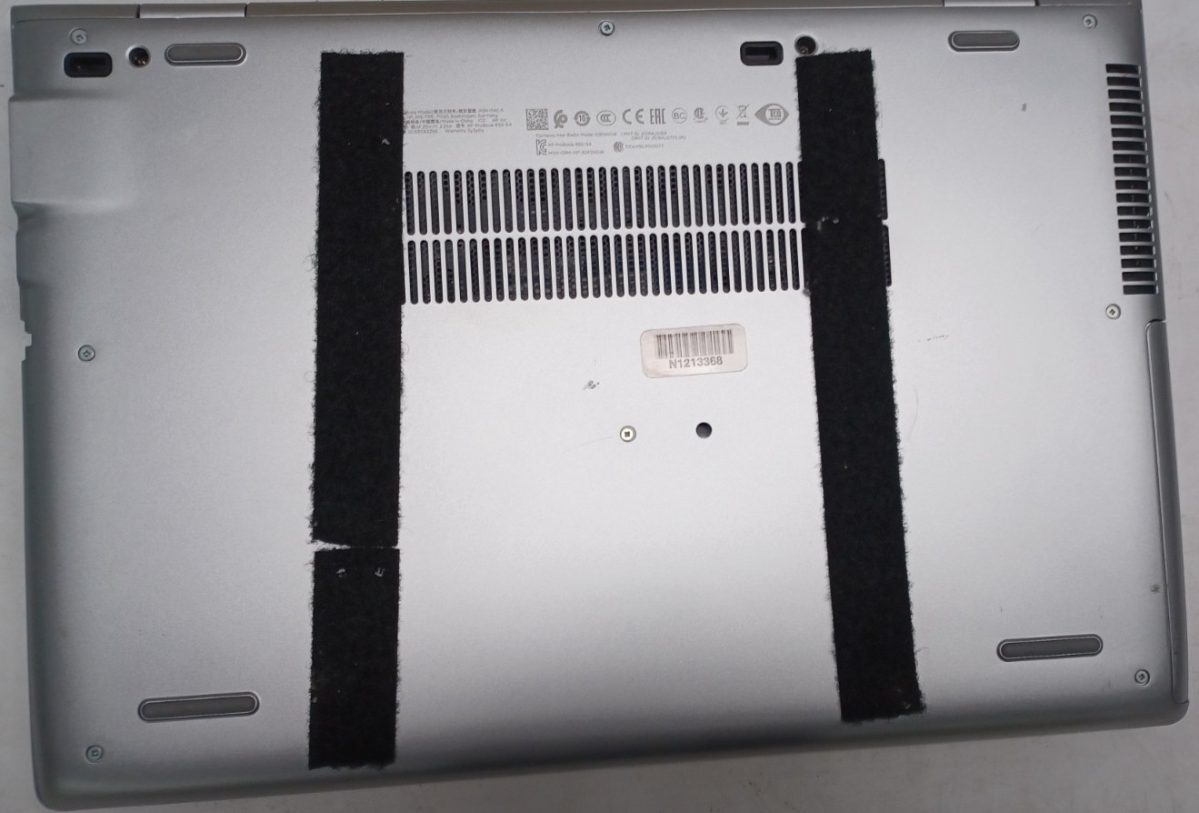HP ProBook 650 G4 i3-8130U No RAM No Storage 55.9 battery life For Parts