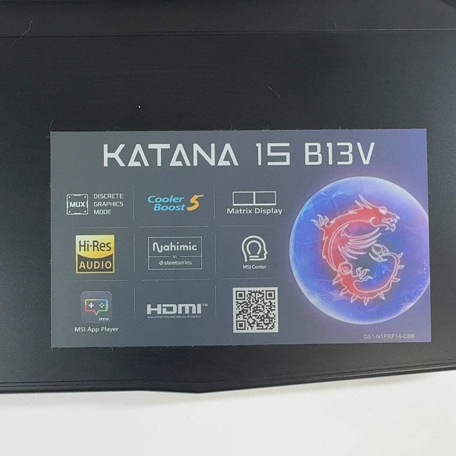 MSI Katana 15 B13VEK 15.6″ i7-13620H 2.4GHz 16GB RAM 1TB SSD GeForce RTX 4050