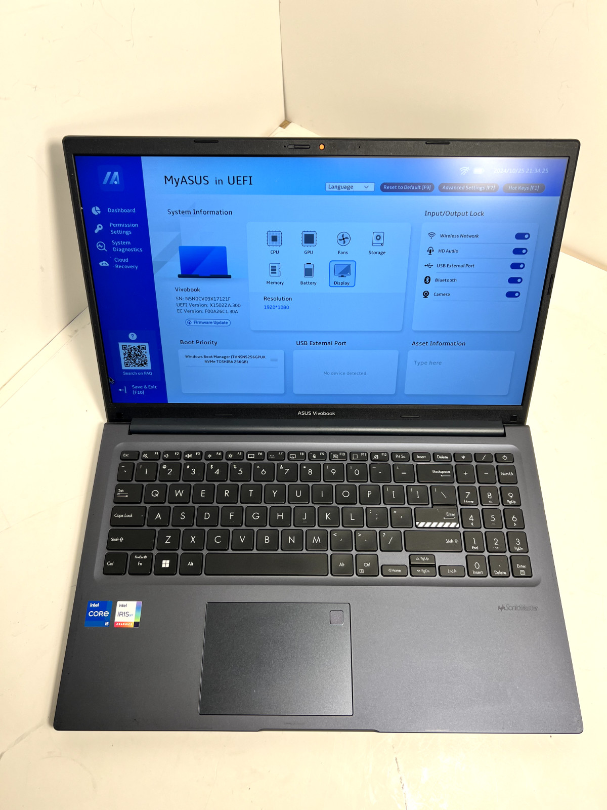 Laptop Asus Vivobook 15 15.6in Intel i5-1240P 12GB 256GB SSD Win11 F1502ZA-SB56