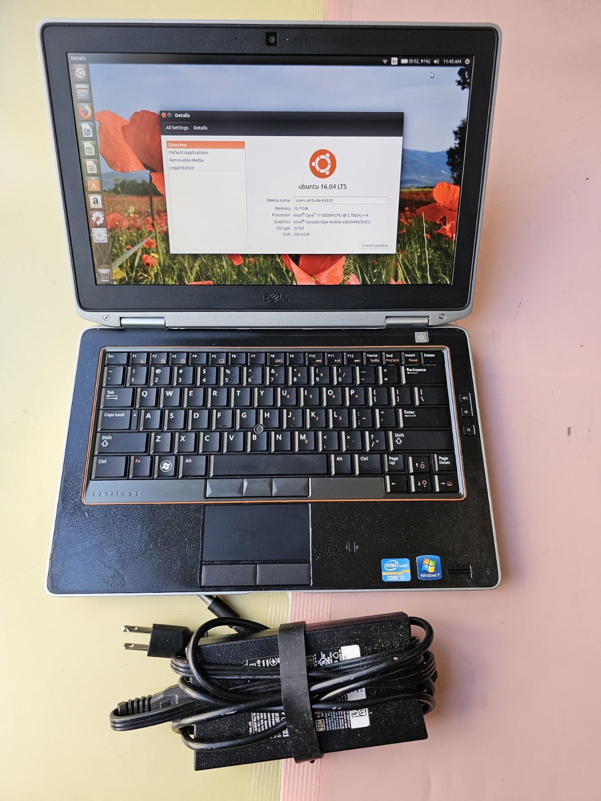 Dell Latitude E6320 Core i7-2620M 16GB RAM 256GB SSD WEBCAM BACKLIT BLUETOOTH