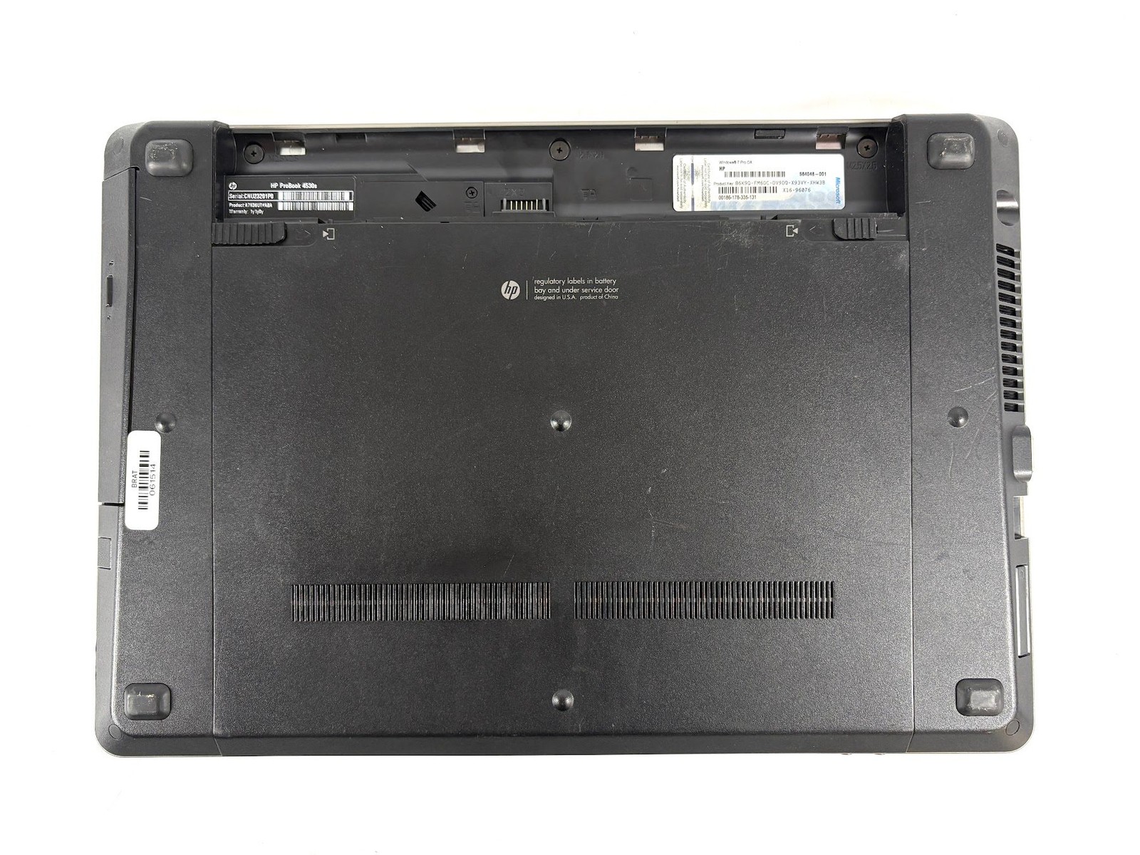 HP ProBook 4530s – 15.6″ HD, 2.3GHz i3, 4GB RAM, 500GB HDD, Windows 10 Pro