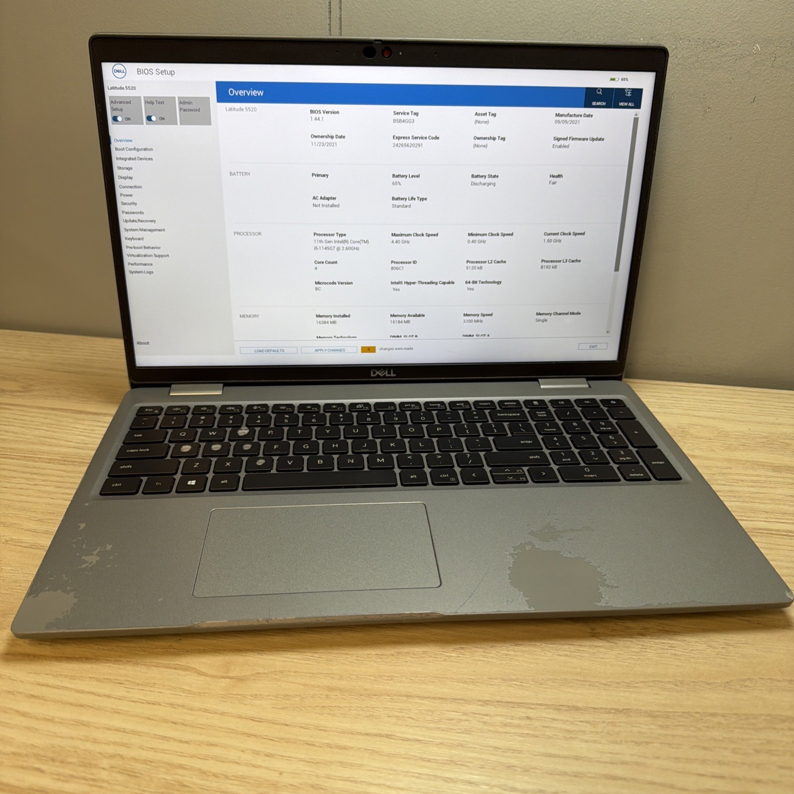 Dell Latitude 5520 i5-1145G7 16GB 512GB SSD 15″ FHD Win11 Fair