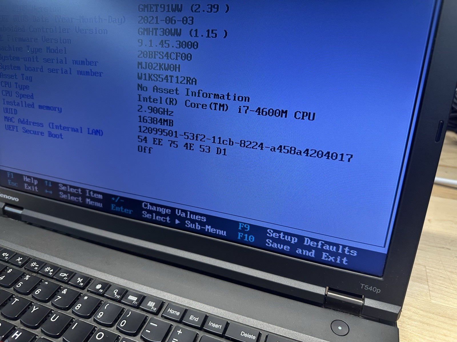 Lenovo Thinkpad T540P Intel i7-4600M 2.9GHz 16GB RAM No Drive / OS *READ!*