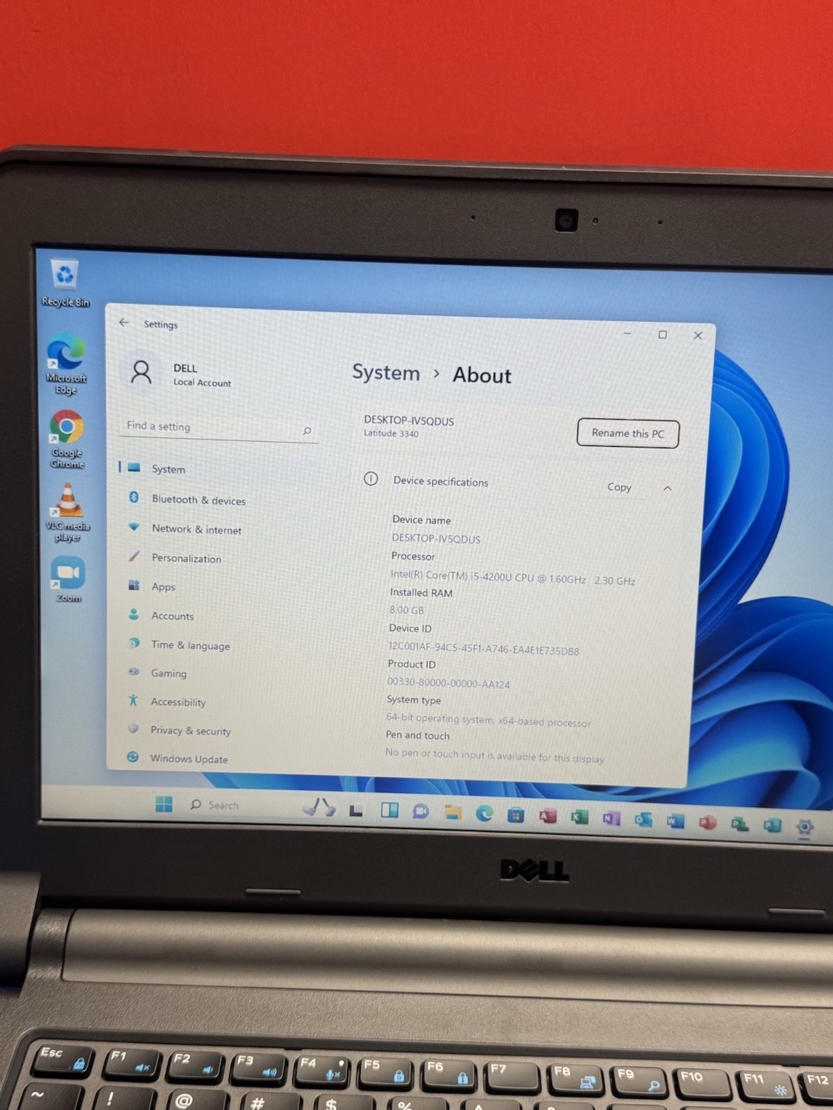 Dell Latitude 3340 14″ Intel Core i5-4200U 1.60GHz 8GB RAM 500GBHD Windows 11pro