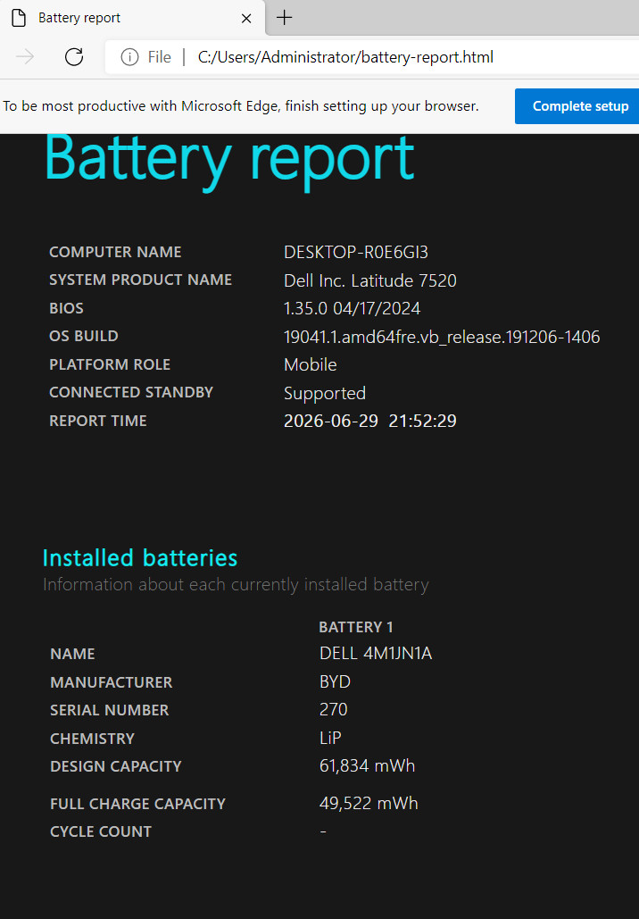 Dell Latitude 7520 – 11th Gen i7‑1185G7 – 16GB RAM – 512GB SSD
