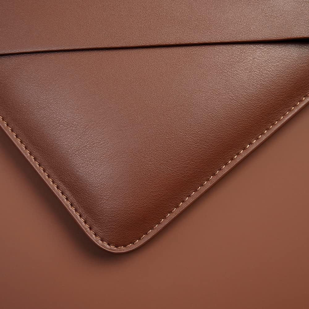 PU Leather Laptop Sleeve 13 Inch for 13 MacBook Air M3 M2, 13 MacBook Pro M2