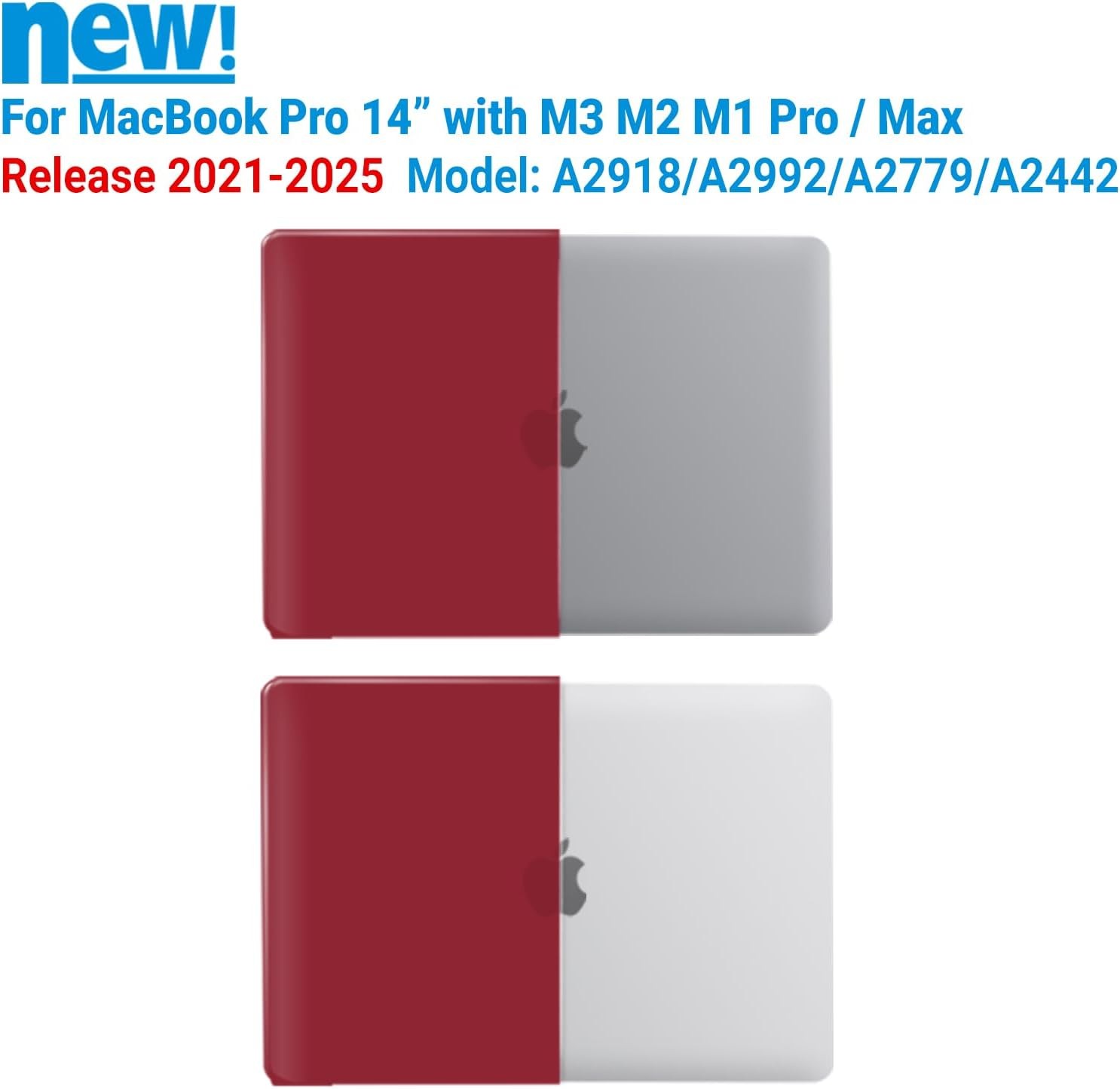 Case for MacBook Pro 14 Inch 2026 2025 2024 2023 2022 2021 Hardshell Case&Sleeve