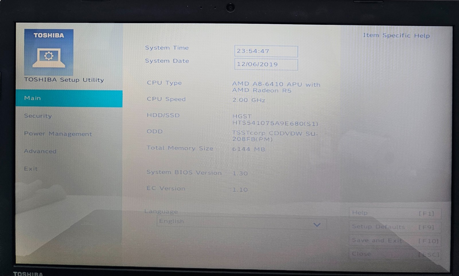 Toshiba Satellite C75D 17.3″ Laptop AMD A8-6410 6GB Ram 750GB HDD NO OS (FL)