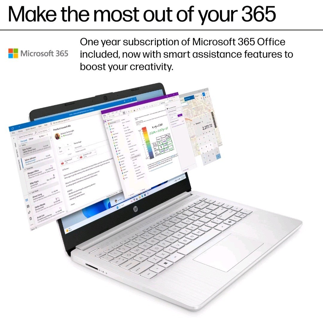 HP 14DQ0052DX 14″ (SSD, Intel Celeron N, 1.10 GHz, 4 GB) Laptop -…