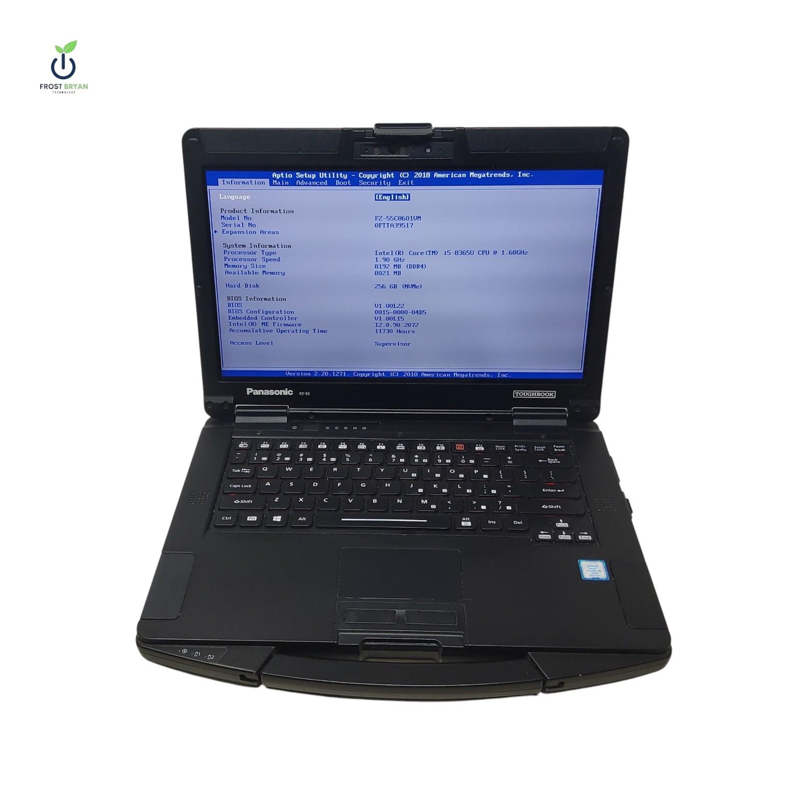 Pansonic FZ55-1 Laptop i5-8365U@1.60GHz 8 GB 256 GB No OS