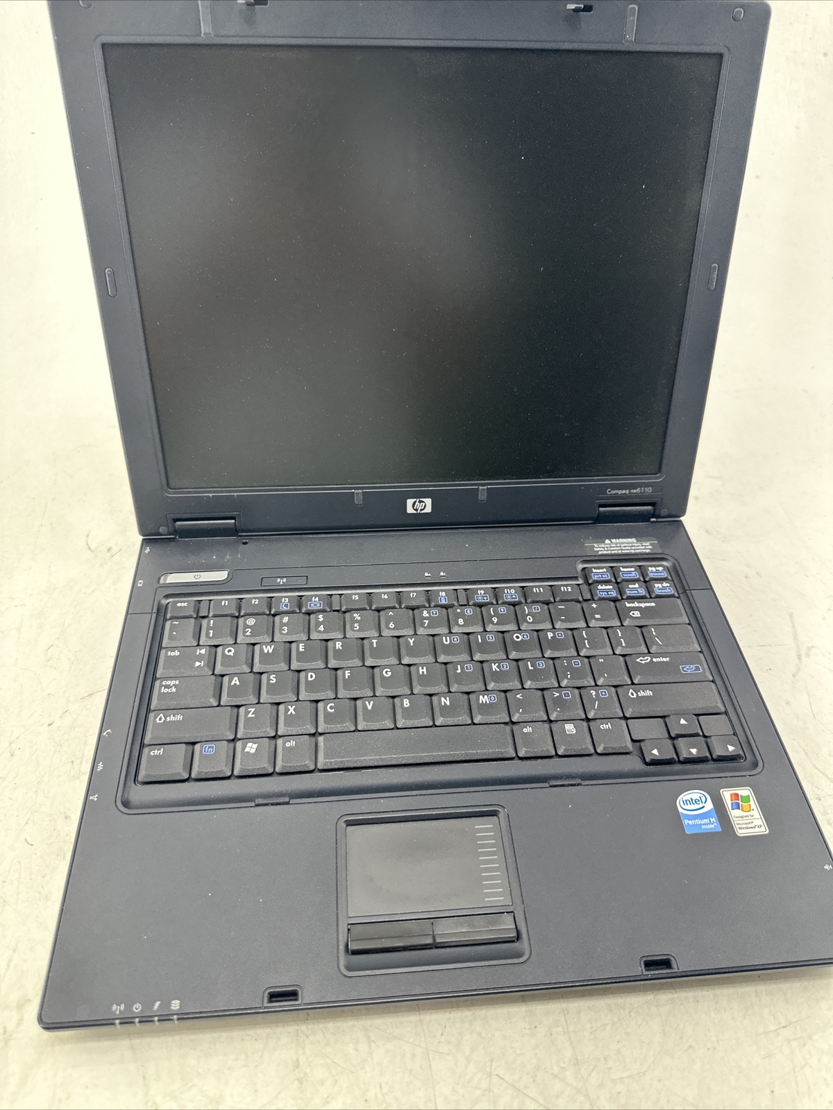 HP Compaq nx6110 15” Notebook (Intel Celeron M 1.60GHz 512Mb Ram NO HDD