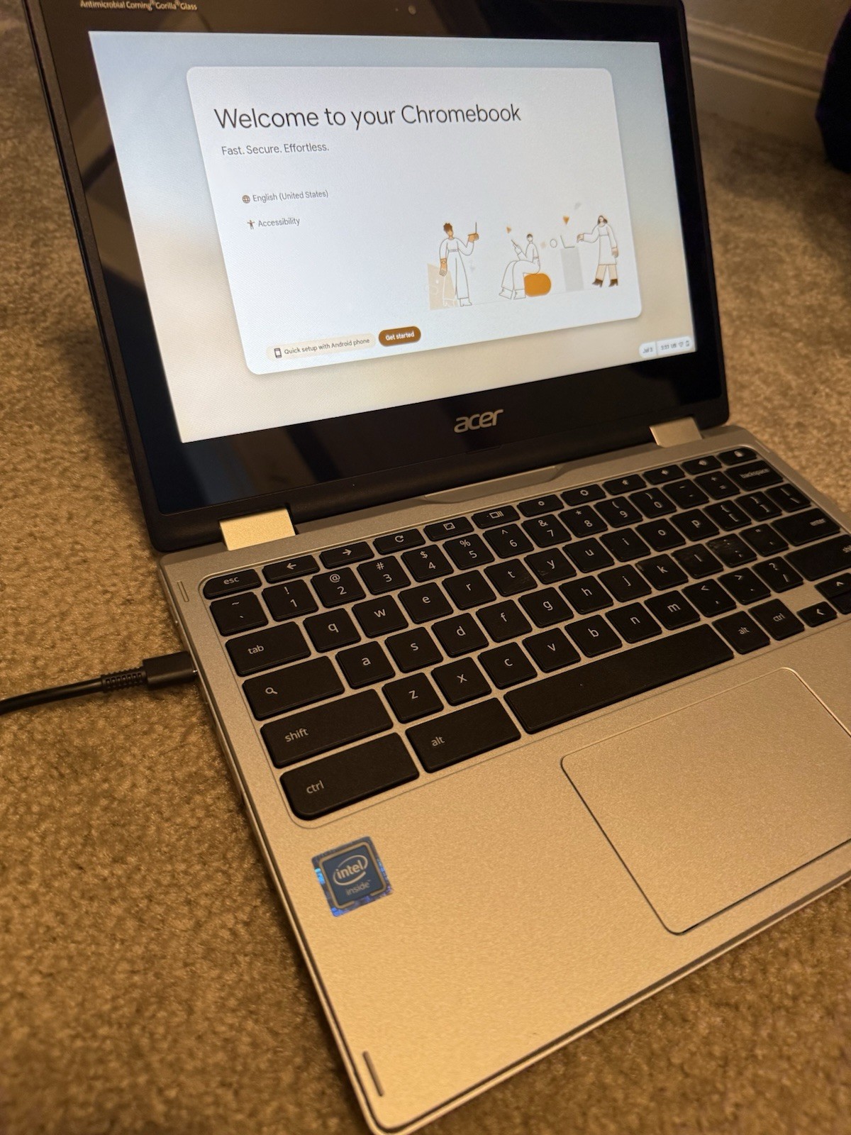 Acer Chromebook Spin 311 11.6″ Intel Celeron 2-in-1 Chrome OS Silver 64gb