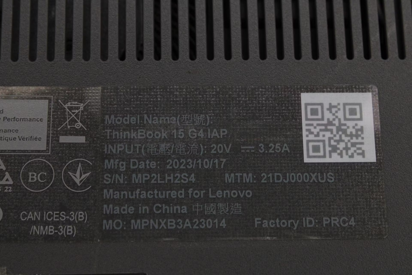 Lenovo ThinkBook 15 G4 IAP 15.5″ i5-1235U, 256GB NVMe, 16GB RAM